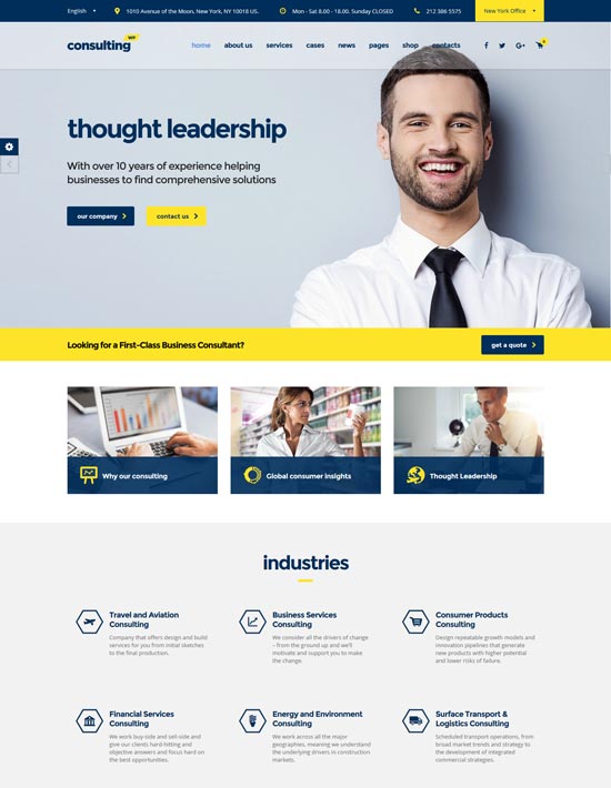 Best WordPress Themes for consultants