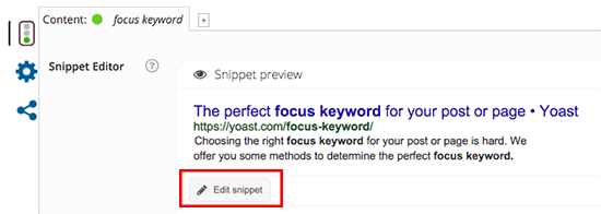 yoast editor snippets
