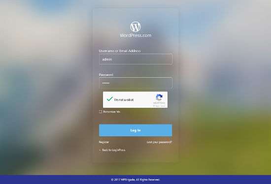 LoginPress Login Customizer Preview