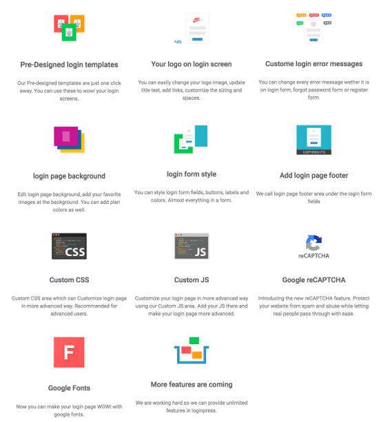 LoginPress Features