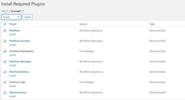 taskhive tema marketplace wordpress plugins