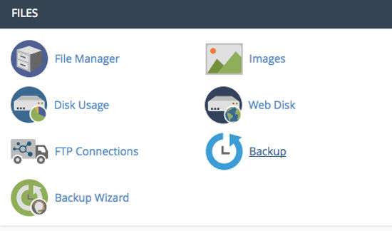 CPanel Backup File Manager