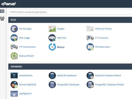 CPanel Control Panel