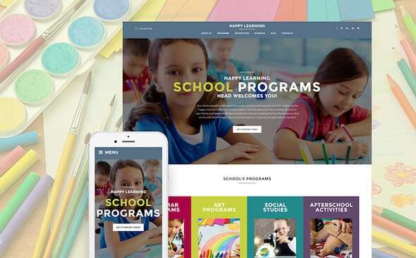 Happy Learning School WordPress Theme