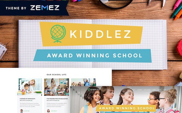Kidlez School WordPress Theme