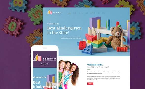 Smallsteps school WordPress theme