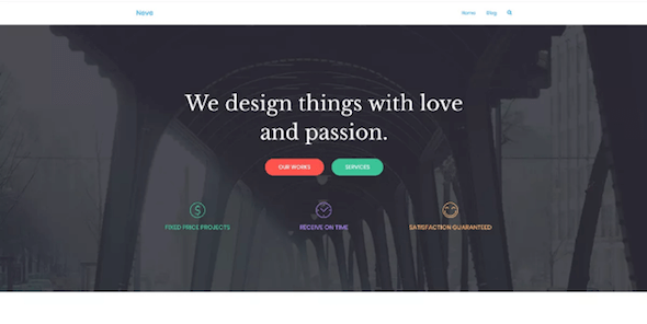Neve WordPress gutenberg theme