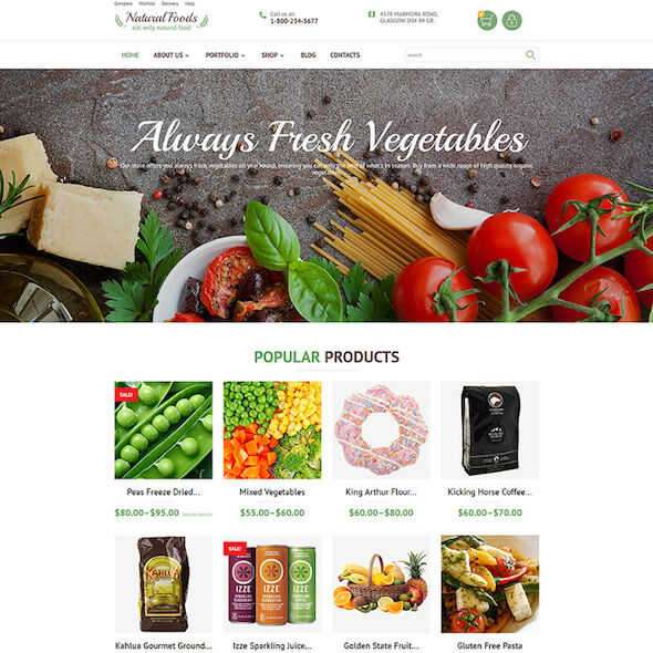 WooCommerce Food Gourmet WooCommerce food theme