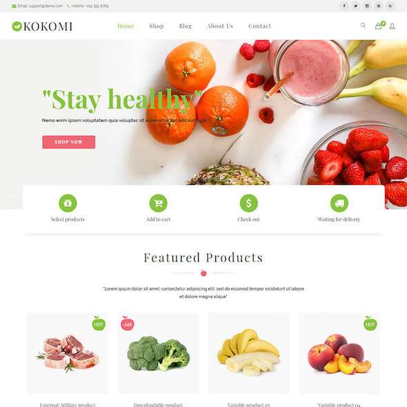 Food Gourmet WooCommerce Themes