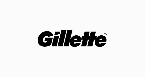 Gilette famous brand logo font