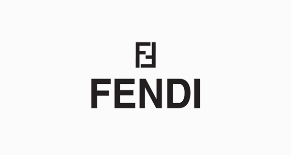 famous fendi brand logo font