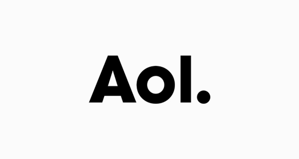 famous brand logo font aol