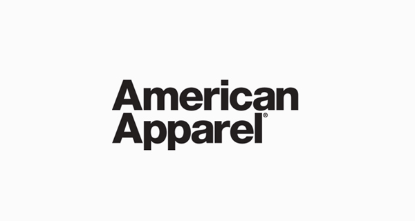 famous american apparel brand logo font