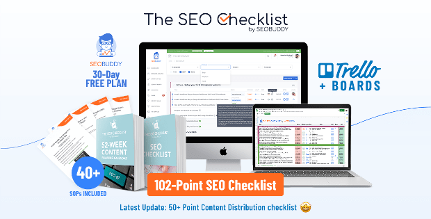 SEO checklist optimasi peringkat seo