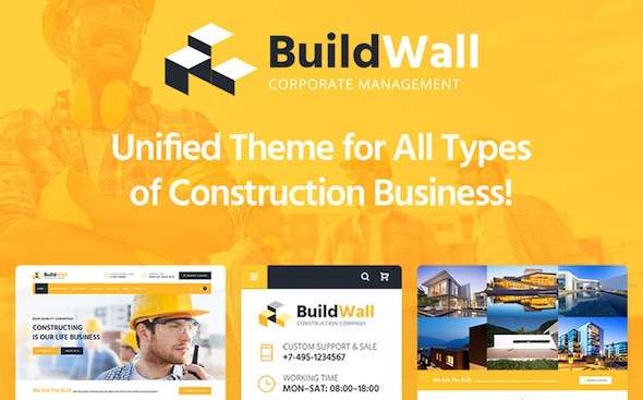BuildWall - Construction Company Elementor WordPress Theme