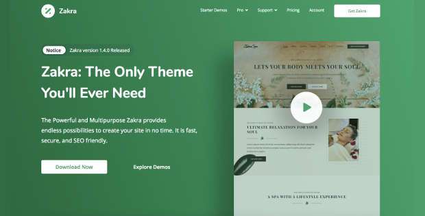 Zakra Theme WordPress