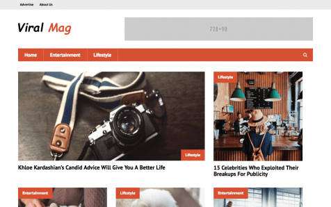 Viral Mag Responsive Free WordPress Theme