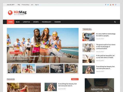 HitMag Responsive Free WordPress Theme