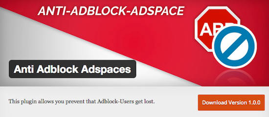 Adspaces Anti adblock plugin