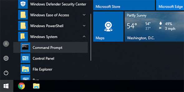 start windows command prompt