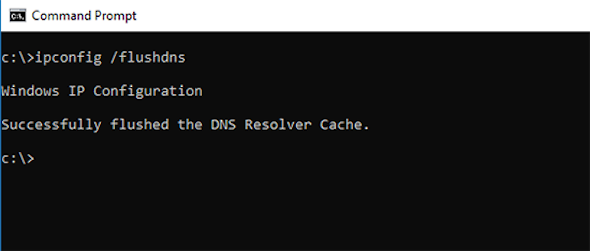 cmd flush dns windows