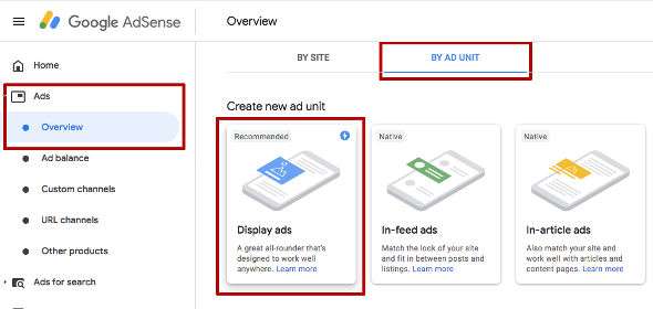 AdSense Display Ads