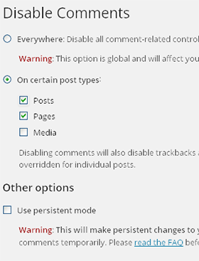 disable comment wordpress tutorial