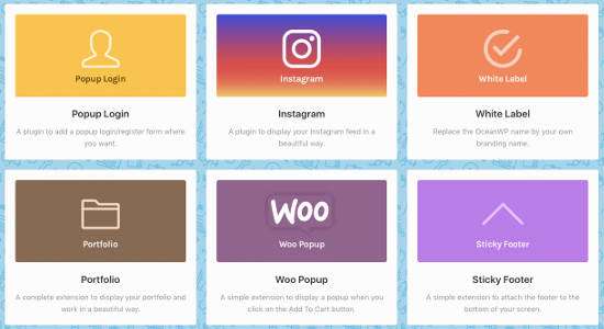 OceanWP Themes WordPress Extensions