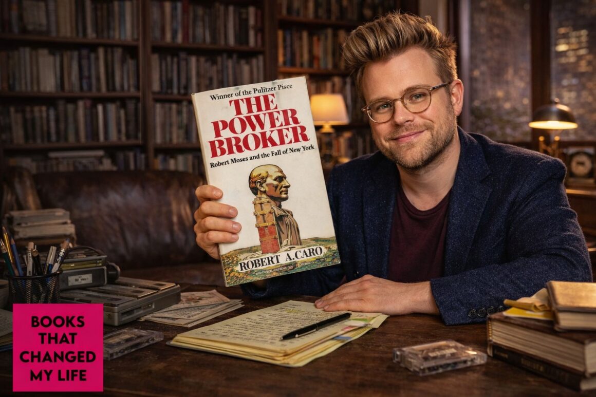 Adam Conover discussing Robert Moses Power Broker and hidden infrastructure power