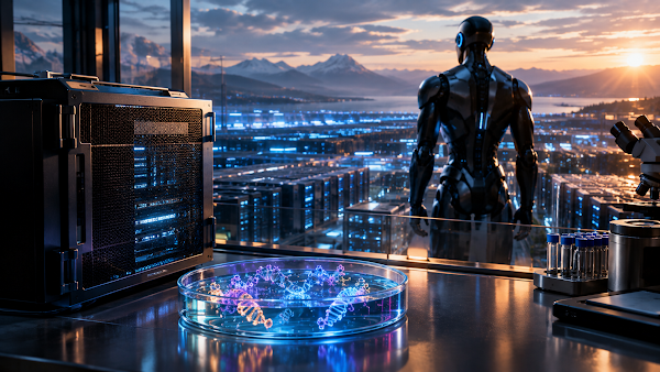 AI extinction risk concept showing artificial intelligence and real-world safeguards