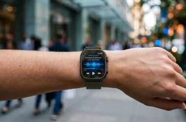 Apple Watch Live Rewind Audio Intelligence feature for missed conversation