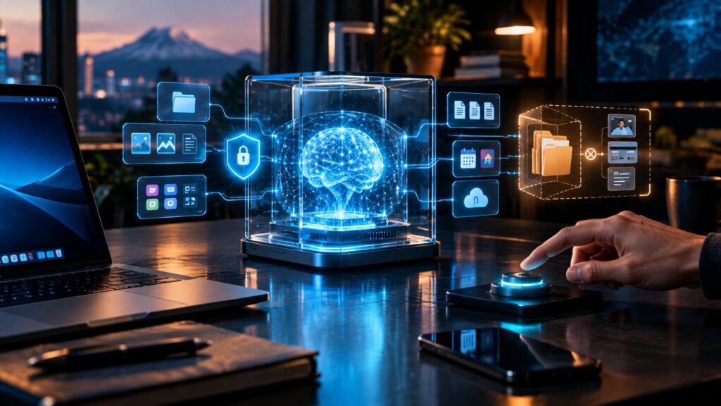 Privacy controls for on-device AI agents